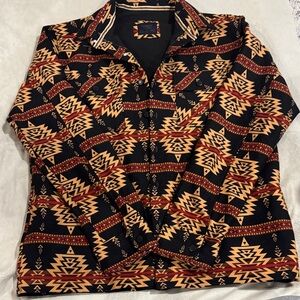 Nomad Black and Orange Patterned Dress Shirt